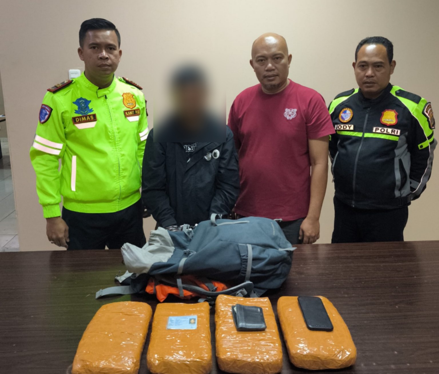 Aksi Penyelundupan 4 Kg Ganja di Tol Lampung Berhasil Digagalkan