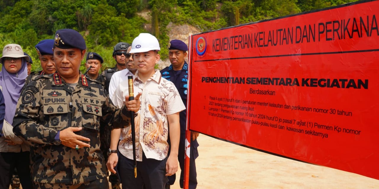 KKP Segel Tambang Pasir di 3 Pulau Kecil Kepri